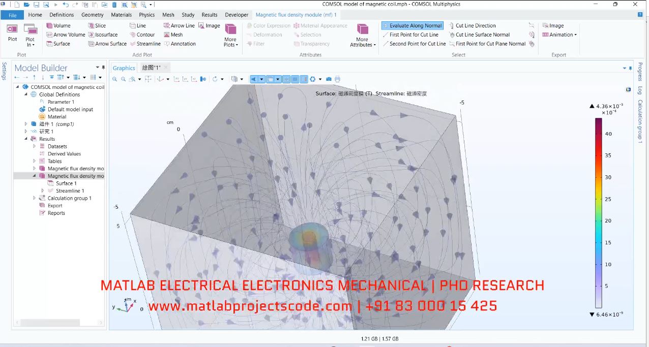 Comsol Magnetic Field Of Coil project thumbnail image