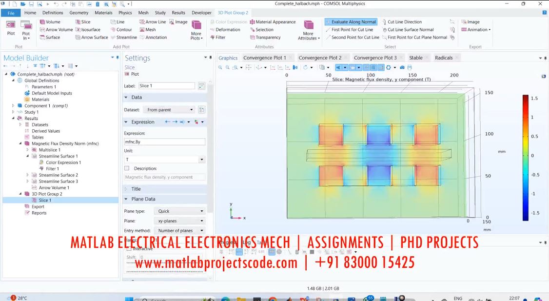 Electrodynamic Finite Element Simulations Comsol Simulation project simulation thumbnail for FEA & CFD Engineering