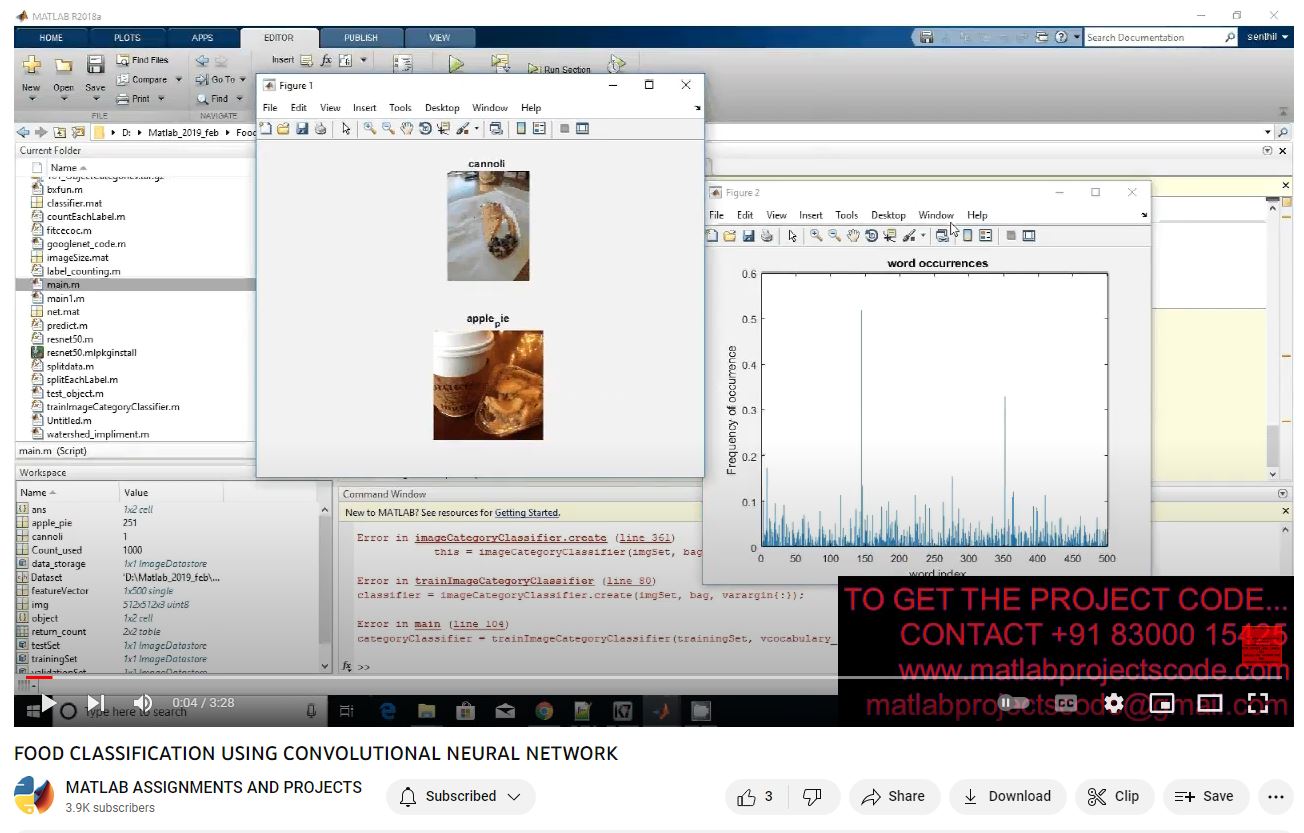 Food Classification Using Convolutional Neural Network project simulation thumbnail for Signal Processing and AI Engineering