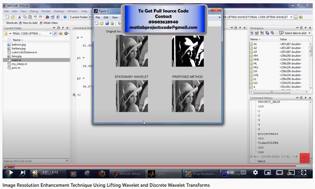Image Resolution Enhancement Technique using Lifting Wavelet and Discrete Wavelet Transforms project simulation thumbnail for Signal Processing and AI Engineering