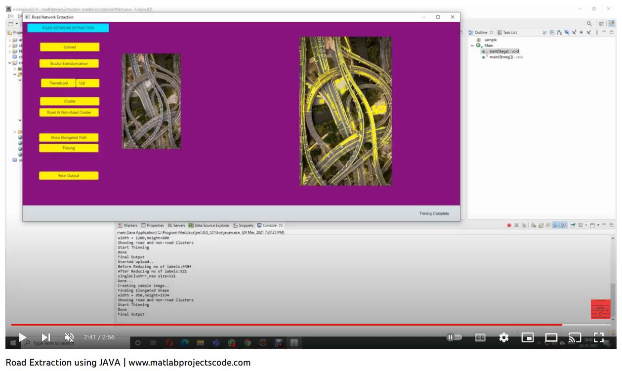 Road Extraction Using Java project simulation thumbnail for Mechanical, EV and Mechatronics Engineering