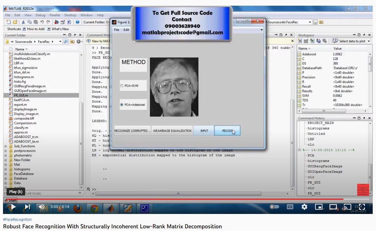 Robust Face Recognition with Structurally Incoherent Low-Rank Matrix Decomposition project simulation thumbnail for Signal Processing and AI Engineering