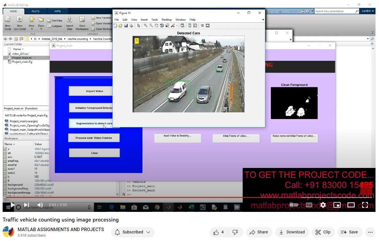 Traffic Vehicle Counting Using Image Processing project simulation thumbnail for Mechanical, EV and Mechatronics Engineering