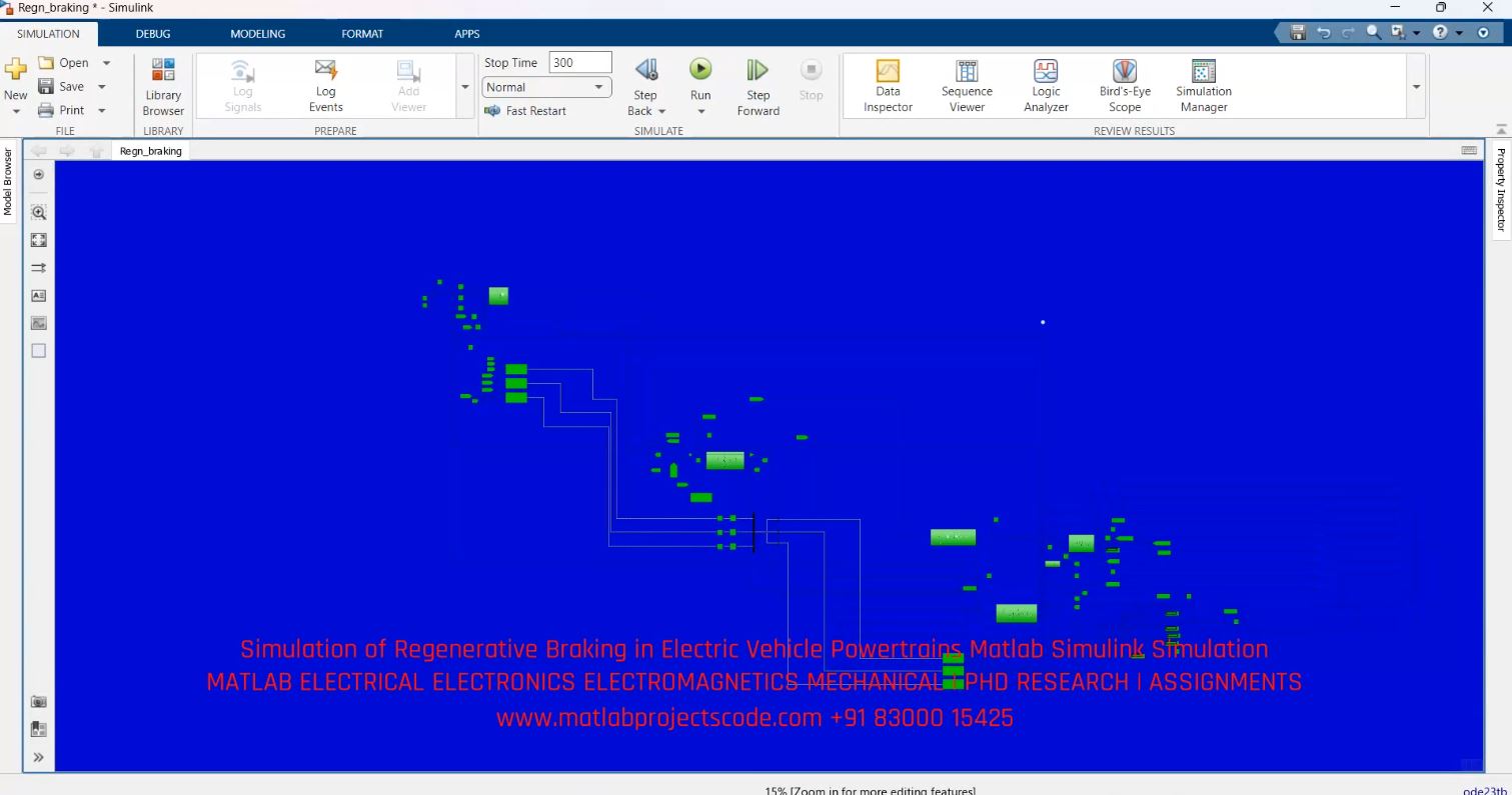 Regenerative-Braking-Electric-Vehicle-Powertrain project simulation thumbnail for Mechanical, EV and Mechatronics Engineering